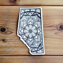 Load image into Gallery viewer, Alberta Canada Sticker | Map of Canada Sticker | Map Art | Travel Gift Ideas | Canadian Province Sticker | Canada Map | Travel Sticker | Map Sticker