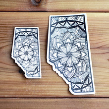 Load image into Gallery viewer, Alberta Canada Sticker | Map of Canada Sticker | Map Art | Travel Gift Ideas | Canadian Province Sticker | Canada Map | Travel Sticker | Map Sticker