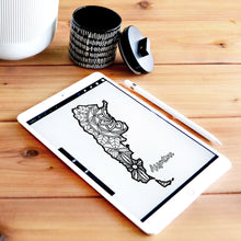 Load image into Gallery viewer, argentina coloring pages | Coloring pages for adults | Coloring pages for kids | argentina map coloring sheets | argentina map coloring page | argentina coloring page
