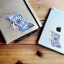 Load image into Gallery viewer, British Columbia Canada Sticker | Map of Canada Sticker | Map Art | Travel Gift Ideas | Canadian Province Sticker | Canada Map | Travel Sticker | Map Sticker