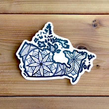 Load image into Gallery viewer, Canada Sticker | Map of Canada Sticker | Map Art | Travel Gift Ideas | Canadian Province Sticker | Canada Map | Travel Sticker | Map Sticker