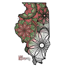 Load image into Gallery viewer, illinois usa coloring pages | state map coloring pages for adults | Coloring pages for kids | illinois usa map coloring sheets | state map coloring page | united states coloring page | united states of america | map of america