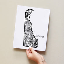 Load image into Gallery viewer, delaware usa coloring pages | state map coloring pages for adults | Coloring pages for kids | delaware usa map coloring sheets | state map coloring page | united states coloring page | united states of america | map of america