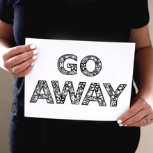 Load image into Gallery viewer, Coloring Pages | Go Away | Free Download