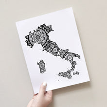 Load image into Gallery viewer, Map of Italy | Map Art | Travel Gift Ideas | Italy City Map | Map Wall Art | Italy Map