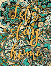 Load image into Gallery viewer, Free coloring pages | Coloring pages for adults | Coloring pages for kids | lets stay home
