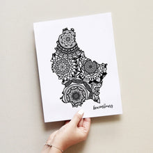 Load image into Gallery viewer, Map of Luxembourg | Map Art | Travel Gift Ideas | Luxembourg City Map | Map Wall Art | Luxembourg Map