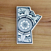 Load image into Gallery viewer, Manitoba Canada Sticker | Map of Canada Sticker | Map Art | Travel Gift Ideas | Canadian Province Sticker | Canada Map | Travel Sticker | Map Sticker