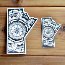 Load image into Gallery viewer, Manitoba Canada Sticker | Map of Canada Sticker | Map Art | Travel Gift Ideas | Canadian Province Sticker | Canada Map | Travel Sticker | Map Sticker