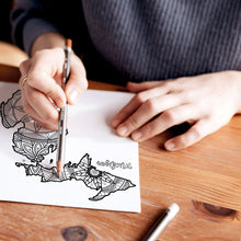 Load image into Gallery viewer, michigan usa coloring pages | state map coloring pages for adults | Coloring pages for kids | michigan usa map coloring sheets | state map coloring page | united states coloring page | united states of america | map of america