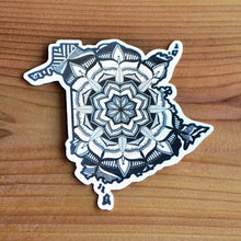 Load image into Gallery viewer, New Brunswick Canada Sticker | Map of Canada Sticker | Map Art | Travel Gift Ideas | Canadian Province Sticker | Canada Map | Travel Sticker | Map Sticker