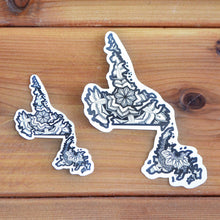 Load image into Gallery viewer, Newfoundland and Labrador Canada Sticker | Map of Canada Sticker | Map Art | Travel Gift Ideas | Canadian Province Sticker | Canada Map | Travel Sticker | Map Sticker