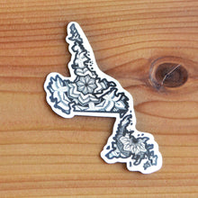 Load image into Gallery viewer, Newfoundland and Labrador Canada Sticker | Map of Canada Sticker | Map Art | Travel Gift Ideas | Canadian Province Sticker | Canada Map | Travel Sticker | Map Sticker