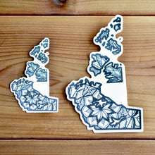 Load image into Gallery viewer, Northwest Territories Canada Sticker | Map of Canada Sticker | Map Art | Travel Gift Ideas | Canadian Province Sticker | Canada Map | Travel Sticker | Map Sticker