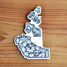 Load image into Gallery viewer, Northwest Territories Canada Sticker | Map of Canada Sticker | Map Art | Travel Gift Ideas | Canadian Province Sticker | Canada Map | Travel Sticker | Map Sticker