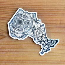 Load image into Gallery viewer, Nunavut Canada Sticker | Map of Canada Sticker | Map Art | Travel Gift Ideas | Canadian Province Sticker | Canada Map | Travel Sticker | Map Sticker