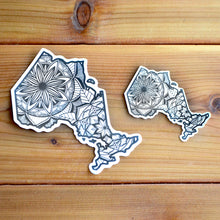 Load image into Gallery viewer, Nunavut Canada Sticker | Map of Canada Sticker | Map Art | Travel Gift Ideas | Canadian Province Sticker | Canada Map | Travel Sticker | Map Sticker