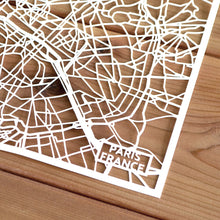 Load image into Gallery viewer, City Map of Paris France | Papercut Map Art | Travel Gift Ideas | Paris City Map | Map Wall Art | France Map | Paris Map | Paris Papercut City Maps