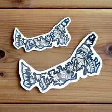 Load image into Gallery viewer, Prince Edward Island Canada Sticker | Map of Canada Sticker | Map Art | Travel Gift Ideas | Canadian Province Sticker | Canada Map | Travel Sticker | Map Sticker