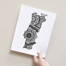 Load image into Gallery viewer, Map of Portugal | Map Art | Travel Gift Ideas | Portugal City Map | Map Wall Art | Portugal Map