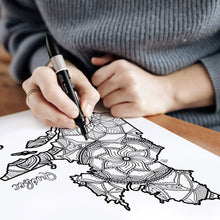Load image into Gallery viewer, quebec canada coloring pages | Coloring pages for adults | Coloring pages for kids | canada map coloring sheets | quebec map coloring page | canadian provinces coloring page
