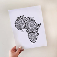 Load image into Gallery viewer, Map of Africa | Map Art | Travel Gift Ideas | Africa City Map | Map Wall Art | Africa Map