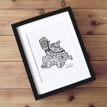 Load image into Gallery viewer, Map of London Borough of Lewisham | Map of Lewisham London | Map Art | Travel Gift Ideas | London Borough of Lewisham City Map | Map Wall Art | London Borough of Lewisham Map