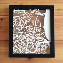 Load image into Gallery viewer, Map of Aberdeen Scotland | Papercut Map Art | Travel Gift Ideas | Aberdeen City Map | Map Wall Art | Aberdeen Map | Scotland Map | Scotland Papercut City Maps
