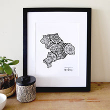 Load image into Gallery viewer, Map of London Borough of Hackney | Map of Hackney London | Map Art | Travel Gift Ideas | London Borough of Hackney City Map | Map Wall Art | London Borough of Hackney Map