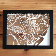 Load image into Gallery viewer, Map of Cardiff Wales | Papercut Map Art | UK Travel Gift Ideas | Cardiff City Map | Map Wall Art | Cardiff Map | Wales Map | UK Papercut City Maps