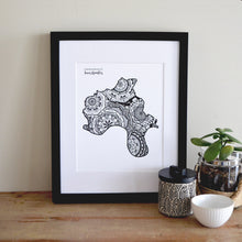 Load image into Gallery viewer, Map of London Borough of Tower Hamlets | Map of Tower Hamlets London | Map Art | Travel Gift Ideas | London Borough of Tower Hamlets City Map | Map Wall Art | London Borough of Tower Hamlets Map