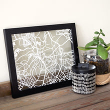 Load image into Gallery viewer, Map of Nottingham England | Papercut Map Art | UK Travel Gift Ideas | Nottingham City Map | Map Wall Art | Nottingham Map | England Map | UK Papercut City Maps