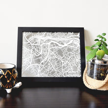 Load image into Gallery viewer, Map of Bristol England | Papercut Map Art | UK Travel Gift Ideas | Bristol City Map | Map Wall Art | Bristol Map | England Map | UK Papercut City Maps