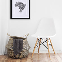 Load image into Gallery viewer, Map of Brazil | Map Art | Travel Gift Ideas | Brazil City Map | Map Wall Art | Brazil Map