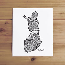 Load image into Gallery viewer, Map of Finland | Map Art | Travel Gift Ideas | Finland City Map | Map Wall Art | Finland Map