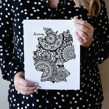 Load image into Gallery viewer, Map of Germany | Map Art | Travel Gift Ideas | Germany City Map | Map Wall Art | Germany Map