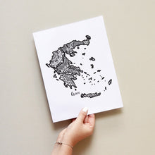 Load image into Gallery viewer, Map of Greece | Map Art | Travel Gift Ideas | Greece City Map | Map Wall Art | Greece Map