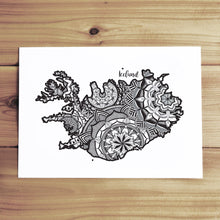 Load image into Gallery viewer, Map of Iceland | Map Art | Travel Gift Ideas | Iceland City Map | Map Wall Art | Iceland Map