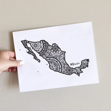 Load image into Gallery viewer, Map of Mexico | Map Art | Travel Gift Ideas | Mexico City Map | Map Wall Art | Mexico Map
