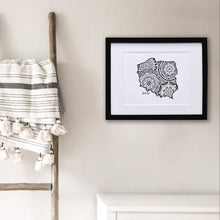 Load image into Gallery viewer, Map of Poland | Map Art | Travel Gift Ideas | Poland City Map | Map Wall Art | Poland Map