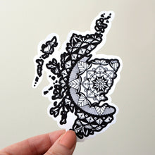 Load image into Gallery viewer, Map of Scotland Sticker | Map Art | Travel Gift Ideas | Scotland Sticker | Scotland Map | Travel Sticker