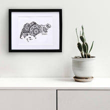 Load image into Gallery viewer, Map of Singapore | Map Art | Travel Gift Ideas | Singapore City Map | Map Wall Art | Singapore Map
