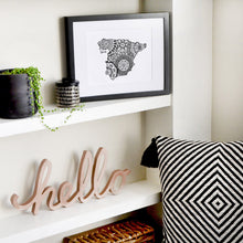 Load image into Gallery viewer, Map of Spain | Map Art | Travel Gift Ideas | Spain City Map | Map Wall Art | Spain Map