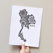 Load image into Gallery viewer, Map of Thailand | Map Art | Travel Gift Ideas | Thailand City Map | Map Wall Art | Thailand Map