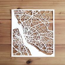 Load image into Gallery viewer, Map of Liverpool England | Papercut Map Art | UK Travel Gift Ideas | Liverpool City Map | Map Wall Art | Liverpool Map | England Map | UK Papercut City Maps