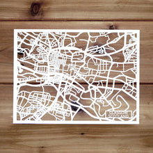 Load image into Gallery viewer, Map of Glasgow Scotland | Papercut Map Art | Travel Gift Ideas | Glasgow City Map | Map Wall Art | Glasgow Map | Scotland Map | Scotland Papercut City Maps