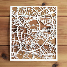 Load image into Gallery viewer, Map of Cambridge England | Papercut Map Art | UK Travel Gift Ideas | Cambridge City Map | Map Wall Art | Cambridge Map | England Map | UK Papercut City Maps
