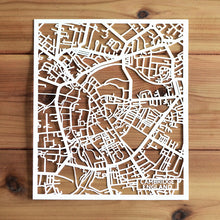 Load image into Gallery viewer, Map of Cambridge England | Papercut Map Art | UK Travel Gift Ideas | Cambridge City Map | Map Wall Art | Cambridge Map | England Map | UK Papercut City Maps