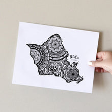 Load image into Gallery viewer, Map of Hawaii | Map of Oahu Hawaii | Map Art | Travel Gift Ideas | Hawaii City Map | Map Wall Art | Hawaii Map | Hawaii Map
