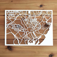 Load image into Gallery viewer, Map of Cardiff Wales | Papercut Map Art | UK Travel Gift Ideas | Cardiff City Map | Map Wall Art | Cardiff Map | Wales Map | UK Papercut City Maps